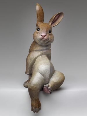 2014 - Bronze - 34"h x 14.5"w x 14"d (on table 28"h x 14.5"w x 11.5"D) - Edition of 5