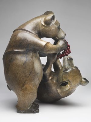 2019 - Bronze - 21"H x 18"W x 17"D - Edition of 10 Beary Sharing