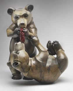 2019 - Bronze - 21"H x 18"W x 17"D - Edition of 10 Beary Sharing