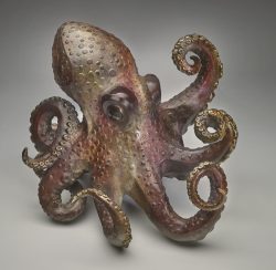 Proteus-giant pacific octopus, 12”h x 14”w x 16d, 2026 Edition of 24